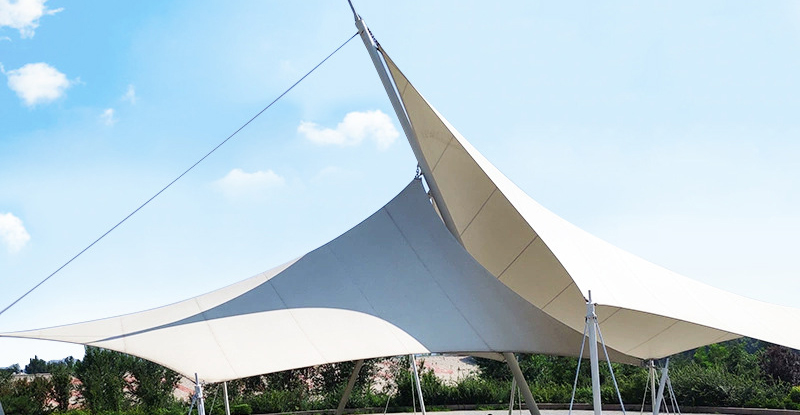 如何安裝和測量景觀膜結構改造棚？